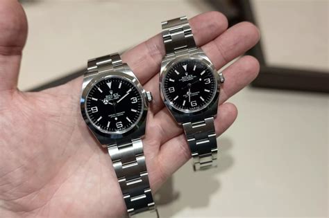 rolex explorer 40 vs 36